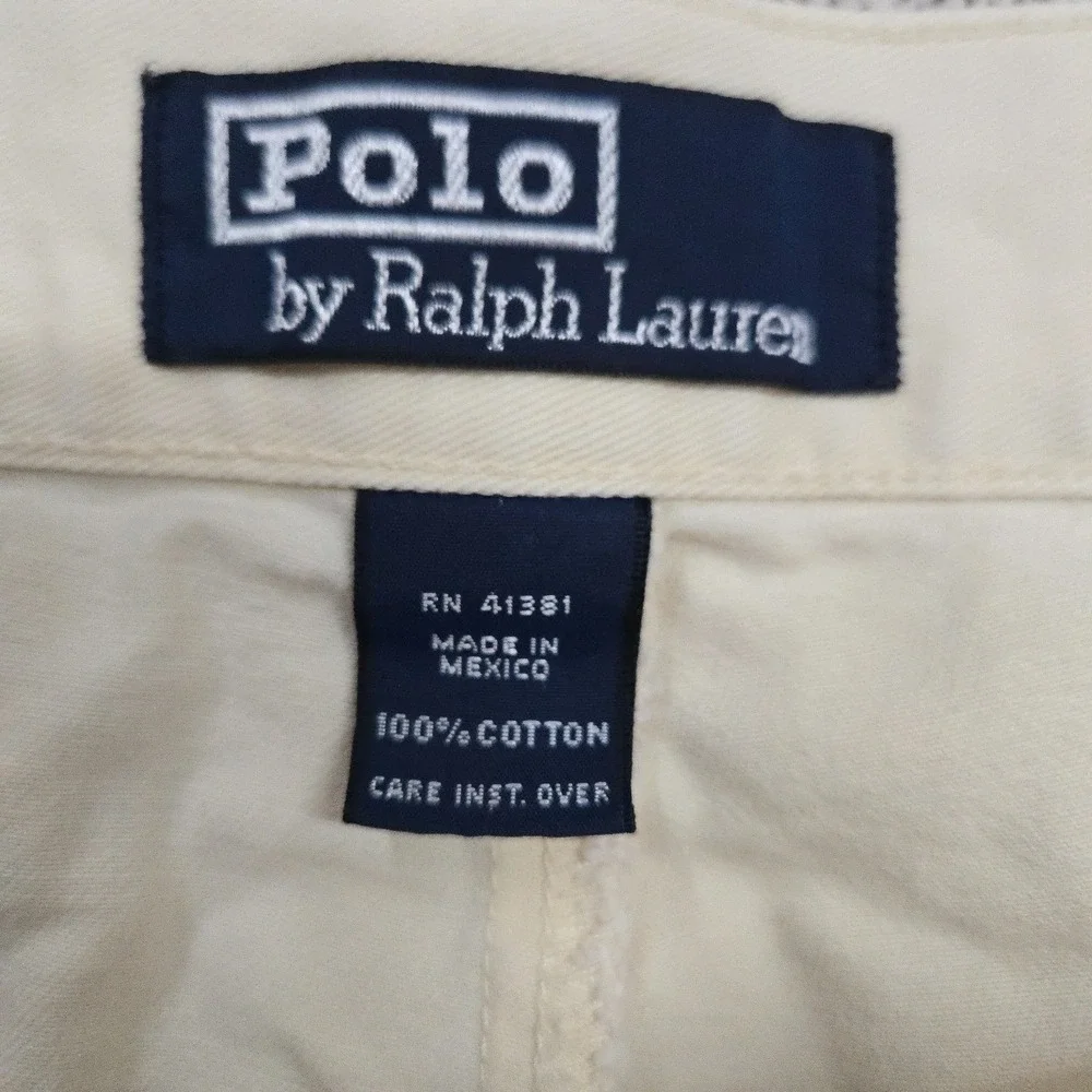 Polo Ralph Lauren Prospect Shorts Mens 36 Yellow Chino 9 Inseam Cotton Preppy